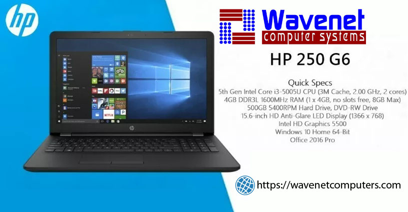 HP HP 250 G6 – 15.6" – Intel Core i3 – 500GB HDD